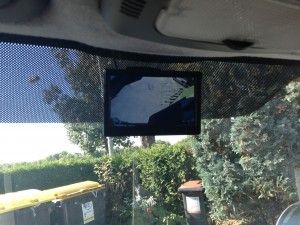 Rückfahrkamera mit 5" Monitor in Mercedes Sprinter eingebaut